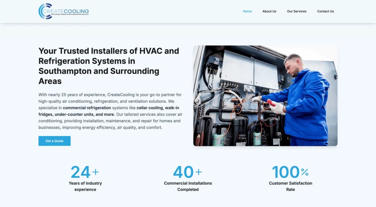 Create Cooling Website